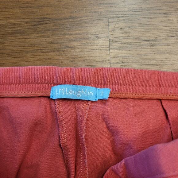 J.McLaughlin Dock Capri Pants Sz 0 Raspberry Pink Bi-Stretch – NWOT - Picture 5 of 5